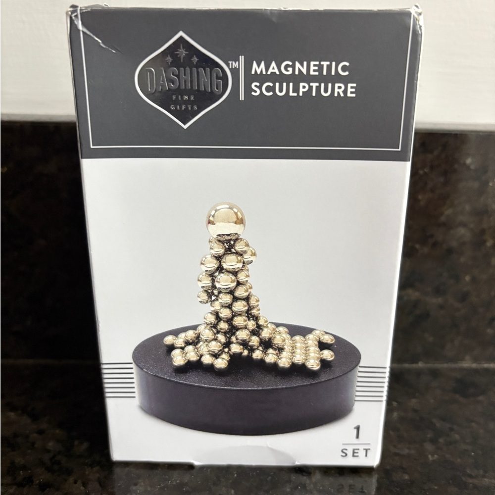 Dashing Magnetic Sculpture in Gold and Black